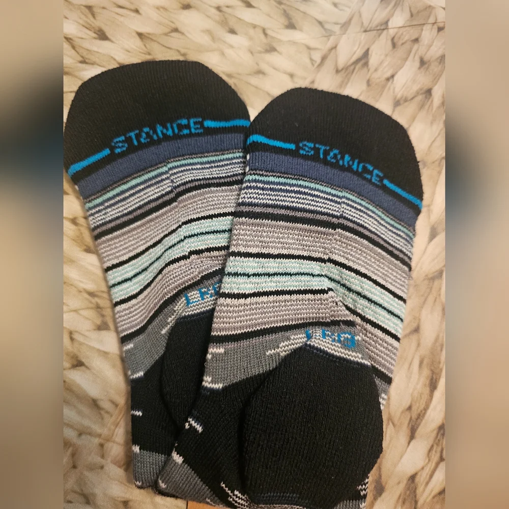 Stance Kids Patterned Socks - Black, Gray, Blue